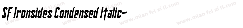 SF Ironsides Condensed Italic字体转换